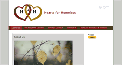 Desktop Screenshot of hearts4homeless.org