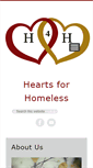 Mobile Screenshot of hearts4homeless.org